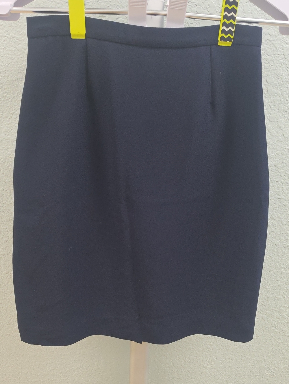 Petite Sophisticate Navy Blue Pencil Skirt